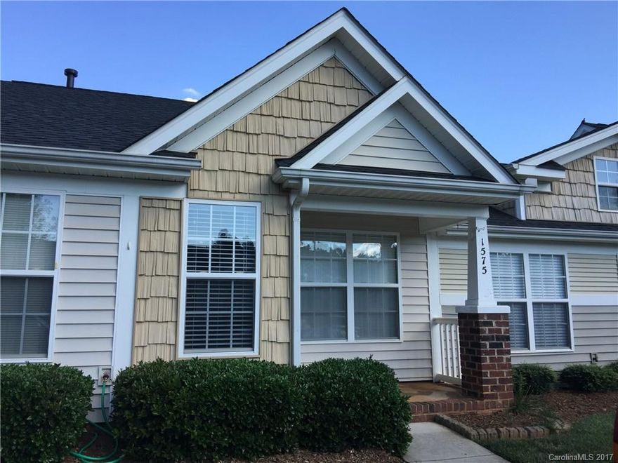 This charming 2 bed & 2 bath townhome is Move-In Ready!!  Well-maintained.  Vaulted ceilings and hardwood flooring in great room & master bedroom. Ceiling fans, refrigerator, oven/stove, microwave, and dishwasher to remain. Two parking spaces in front. Sold As-Is. Motivated Seller so we welcome all offers!