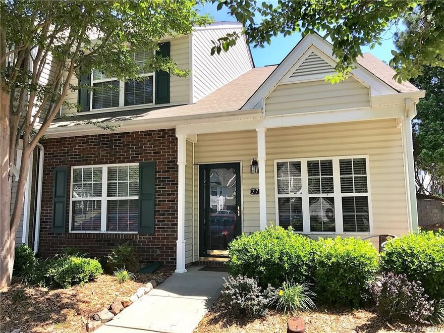 Well maintained, private end unit townhouse in fantastic Fort Mill! This 3 bedroom 2 and a half bath home features the master bedroom on the 1st floor with a large walk in shower. Plenty of room on the second floor with 2 bedrooms and a full bath. Enjoy your summer nights in your own 10x12 screened in cozy porch. Closets and storage have been well thought out. This quite mature community offers a pool. Close to I-77 and shopping. Don't miss out this home will not last long!!