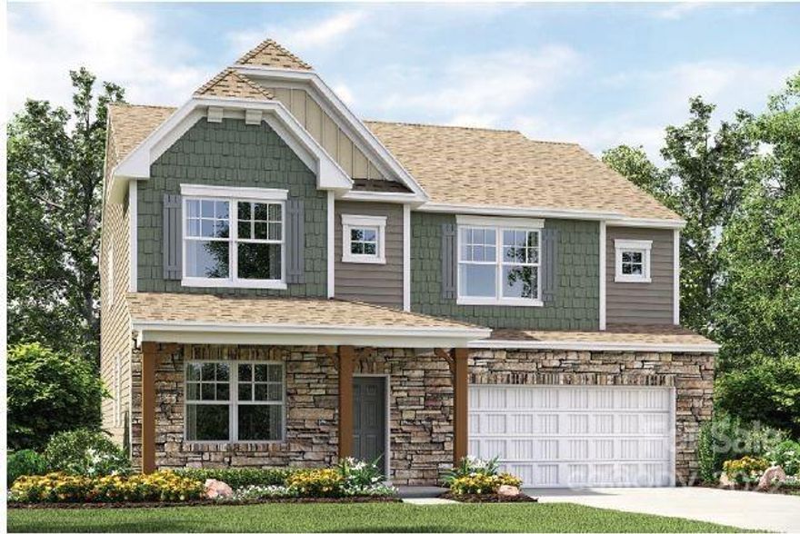 Popular Grisham Elevation C plan  in Fort Mill's newest master planned community. The neighborhood will have resort-style amenities and will be commercial/residential mixed use.  This homesite is special with some open space behind it. The guest suite on the main level has it's own bathroom plus there is a separate half bath for everyone else to use. The loft upstairs is spacious and bright. ****Current incentive - up to $15,000 towards closing costs when you use our Lender and up to 15k in options which is reflected in current MLS List Price *****