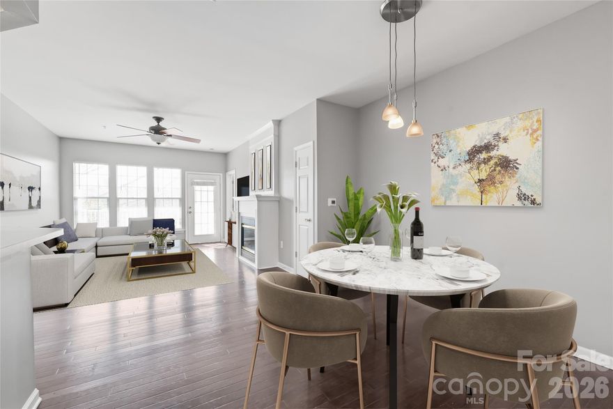 Location, lifestyle, and modern updates—this beautifully maintained **2-bedroom, 2-bath condo in Ballantyne Village truly has it all! Enjoy the rare opportunity to live just steps from top-rated restaurants, boutique shopping, and vibrant entertainment in one of Charlotte’s most desirable neighborhoods.

Inside, the home features a spacious, open layout designed for comfortable everyday living and easy entertaining. Recent upgrades make this condo truly move-in ready, including brand-new luxury vinyl plank (LVP) flooring in both bedrooms, fresh designer paint throughout the entire unit, and a new AC unit installed in 2024 for added comfort and peace of mind. Natural light fills the living spaces, creating a warm and inviting atmosphere.

This gated community offers fantastic amenities including a sparkling swimming pool, welcoming clubhouse, and a scenic walking trail surrounding a peaceful pond—perfect for morning walks, evening strolls, or relaxing outdoors.

Whether you're looking for a low-maintenance primary residence, a lock-and-leave lifestyle, or a great investment opportunity, this condo offers exceptional value in the heart of Ballantyne.

Motivated seller and seller financing may be available for qualified buyers, providing a rare opportunity and added flexibility for purchasing in this sought-after community.

Homes in Ballantyne Village don’t last long—schedule your showing today! Seller is ready to review all offers.