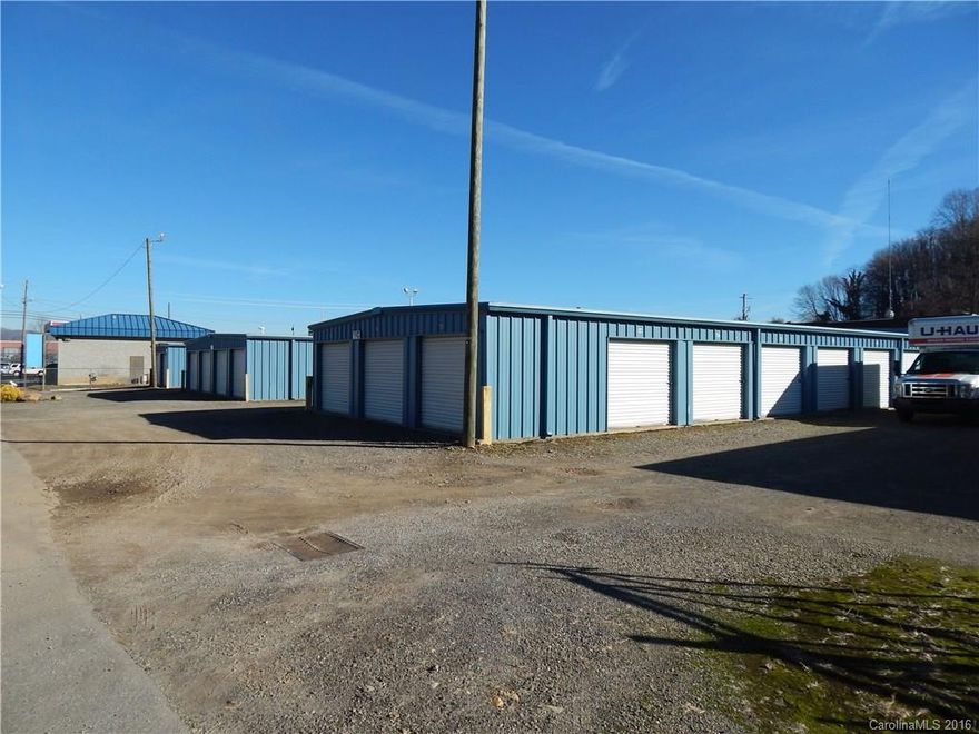 145-unit mini storage facility. Best location in Waynesville area across from Super Walmart and Best Buy. Includes nice office, 40x40 shop that can be leased, and security fencing. Well-maintained and has margin for increase in income.