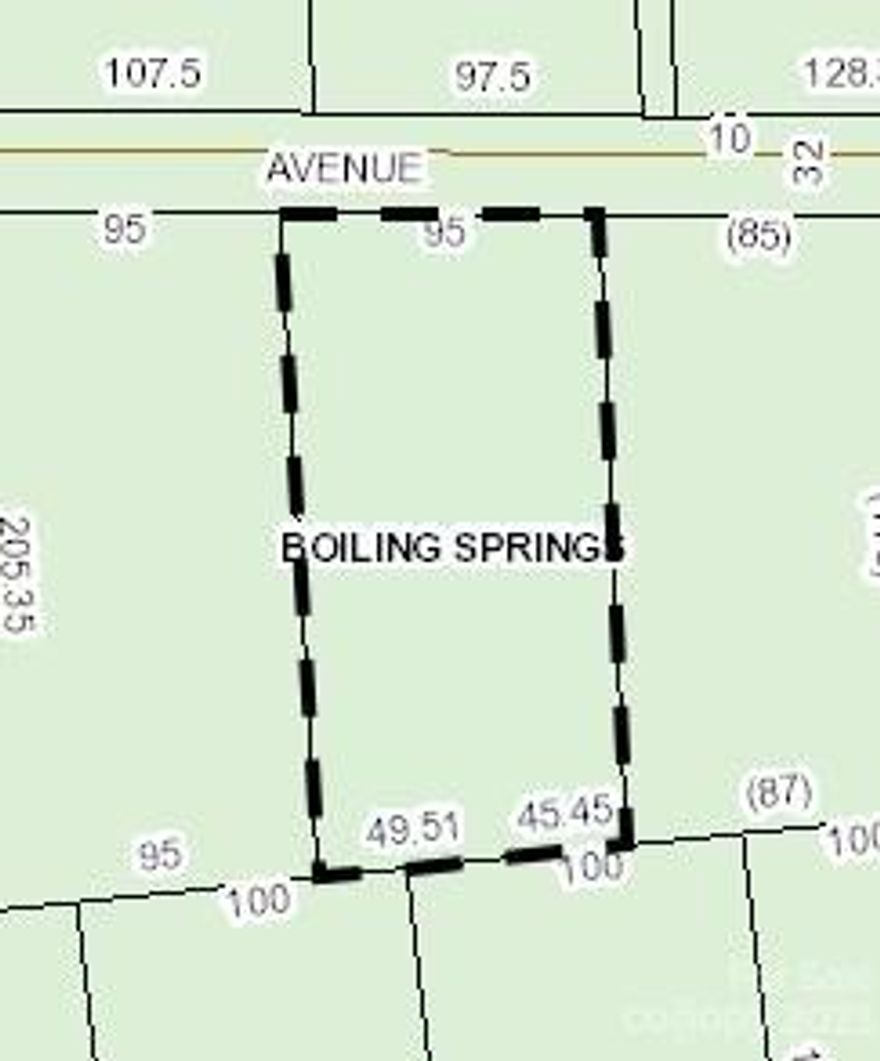 .4 Acres in the city of Boiling Springs, quiet dead end street, walking distance to Gardner Webb University, shops, restaurants and grocery shopping, small town living