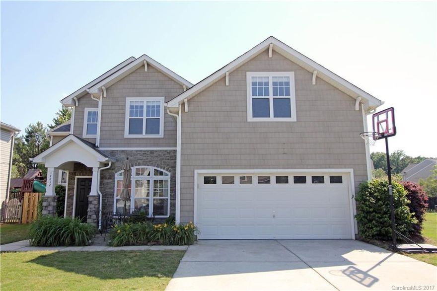 Prime Ballantyne location & top rated schools! Well maintained 4BD 2.5BTH home w/5th BD/Bonus. Fresh, neutral paint throughout. Large great room w/ fireplace. Kitchen with brkfst area, new SS microwave, new SS dishwasher, reverse osmosis h20 system, tile floor, pantry. Sunroom w/ french doors near kitchen. Flat yard w/ new fence & 3 gates. Newer roof/siding. Pre-wired for speakers. Cul-de-sac location walking distance to pool. Common area behind & next to house. Community connects to 521 Park.