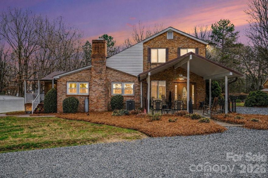 IF YOU ARE LOOKING FOR 5+ ACRES, NO HOA, MULTIPLE GARAGES, POOL, BASKETBALL COURT, AND GUEST SUITE WITH A PRIVATE HAIR SALON, THEN LOOK NO FURTHER!!  Welcome to a truly one-of-a-kind property in Locust offering space, flexibility, and endless possibilities! Situated on 5.24 beautiful acres with no HOA restrictions, this incredible estate is ready to welcome its next owner. The main home features a desirable first-floor Primary EnSuite, three additional bedrooms, two full bathrooms, an open-concept kitchen, formal dining room, and two expansive living areas perfect for entertaining or relaxing. Enjoy the outdoors year-round with multiple covered porches and a spacious screened-in room overlooking the property. Outside, the amenities truly set this home apart — multiple garages for all your vehicles, toys, or workshop needs, a private basketball court, sparkling pool, and even a detached hair salon space offering incredible flexibility for a home business, studio, or guest conversion.The current homeowners have taken immense pride in maintaining this property and have already completed a pre-inspection to provide added confidence and peace of mind for buyers. A rare opportunity to own acreage, privacy, and amenities all in one — schedule your showing today!