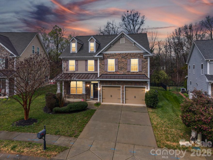 Beautifully maintained and move-in ready, this 4-bedroom, 3.5-bath home offers nearly 3,000 sq ft of thoughtfully designed living space in desirable Berewick. Step inside to an open and inviting floor plan with spacious living areas ideal for everyday living and entertaining. The chef-inspired kitchen features granite countertops, custom tile backsplash, dual ovens, ample cabinetry, and under-cabinet lighting for a warm, elegant touch. A bright sunroom provides the perfect spot to relax with morning coffee, read, or enjoy peaceful views year-round. Flexible living spaces throughout the home offer room for guests, work, or recreation. Outside, enjoy a private fenced backyard perfect for gatherings or quiet evenings outdoors. Berewick offers resort-style amenities  including a clubhouse, resort-style pool, fitness center, playgrounds, walking trails, and sports courts. Convenient to shopping, dining, major highways, and the airport. Move-in ready and refreshed, ready for you to make it your own. 
Use our preferred lender Rocket Mortgage for additional savings!