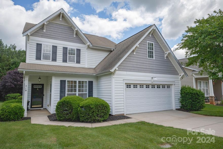 Step into this inviting and meticulously maintained home in Ridge Pointe. Enjoy a main floor primary bedroom with an updated ensuite bath, updated flooring throughout, custom closet and connecting laundry room. The airy, two-story den floods with natural light and opens to kitchen. Upstairs, discover two additional bedrooms and a loft, ideal for an office space or playroom. Relax and enjoy a cup of coffee on the covered patio or explore neighborhood amenities like the pool and playground. With recent HVAC (2020) and water heater (2019) updates, this low-maintenance home offers comfort and convenience in every corner.