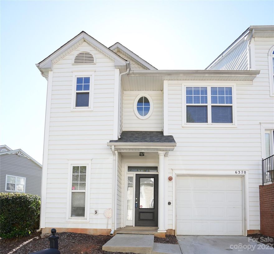 Welcome to your New Home! This cute End Unit Townhome is in the gated and quiet community of Avalon at Mallard Creek.  Upon entering the kitchen to your left you will immediately notice the new glistening quartz counters for all ones cooking needs.  Lots of natural light throughout from the kitchen to the dining area and into the open living room.  Easy color scheme where the buyer can easily transform into their own.  New carpet on the stairs and in the bedrooms.  New Paint throughout. Nice sized closets with closet systems in two of the rooms to easily organize one's wardrobe.  Full bathrooms upstairs have updated counters and faucets. New Dishwasher. Location, location, location!  In the University area, it does not take long to hop on 85, downtown, airport and anywhere or anywhere one might need to go.  Sellers are offering a 1 year home warranty. Fireplace is sold AS IS no known issues. Property was a rental sellers did not occupy.  Schedule a showing today!