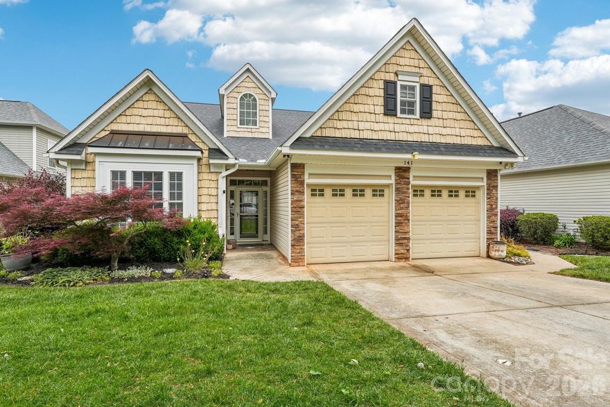 Sellers are offering $8,000 in closing costs for buyers to use at their discretion! Welcome to this inviting 3-bedroom, 2-bathroom home filled with natural light and thoughtfully designed living spaces. The living room features vaulted ceilings, creating an open and airy feel perfect for both everyday living and entertaining. A formal dining area offers the ideal setting for gatherings, while the spacious kitchen provides abundant cabinet storage and plenty of room to cook and connect.

The large primary suite is a true retreat, complete with elegant tray ceilings and a private en suite featuring a relaxing garden tub. Two additional bedrooms offer flexibility for guests, a home office, or additional living space.
Step outside to enjoy the back patio overlooking a fenced-in yard—perfect for outdoor dining, pets, or simply unwinding. Additional attic space provides convenient storage solutions. This home blends comfort, functionality, and charm in every detail. HOA handles the lawn care!