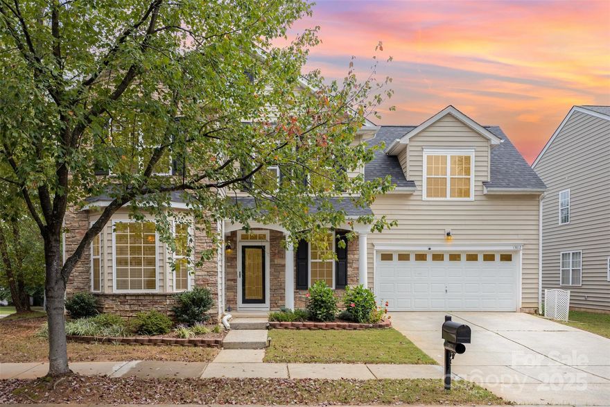 Welcome to this beautiful home in the highly desirable Village at Rosedale! Featuring an open floor plan with both formal and informal dining areas, the spacious kitchen flows seamlessly into a stunning two-story great room filled with natural light—perfect for entertaining family and friends. 2 The main-level primary suite offers a walk-in closet with custom shelving. Upstairs, you’ll find two generously sized bedrooms, a full bath, and a large bonus room that could easily serve as a fifth bedroom. A bright sunroom leads to a spacious covered patio overlooking the fenced backyard—ideal for outdoor gatherings. This vibrant community provides exceptional amenities, including a pool, playground, Rosedale Nature Park, and direct Greenway access. Conveniently located just minutes from shops and dining at Rosedale Shopping Center. Recent updates include a new roof (2025) and an irrigation system for both the front and backyard. This home is a must-see!