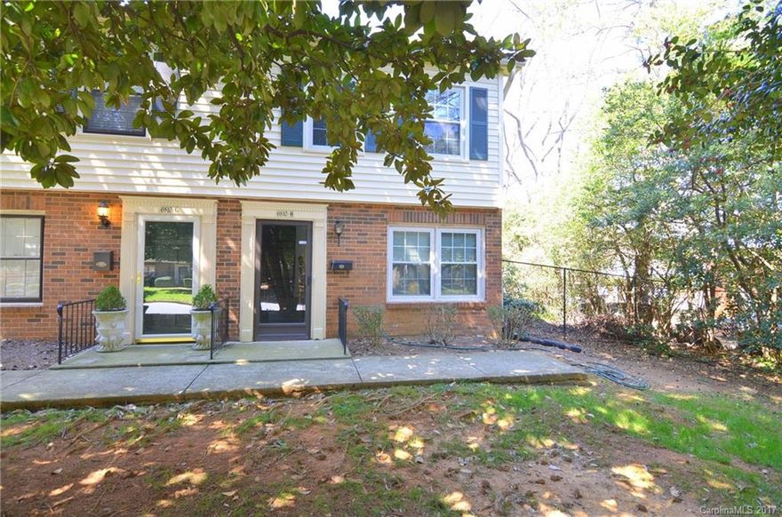 This is an End Unit, 2 bedroom, 1 1/2 bathroom, townhouse in an established neighborhood and close to uptown! It features an updated kitchen & bathroom, full-size washer and dryer, new carpet, and new paint. Enjoy relaxing on the charming private rear patio or cooling off in the community pool!