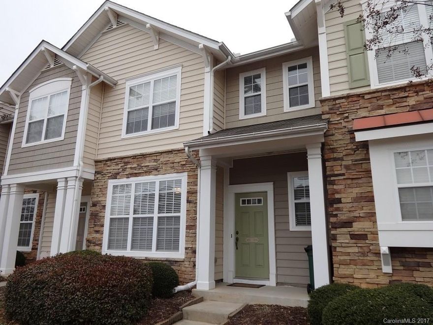 Beautifully updated former model home. This awesome townhouse is located in Fort Mill and has open floor plan with dark hardwoods on the main floor, updated kitchen (granite counter-tops, stainless steel appliances, and tile back splash) and updated fixtures throughout. New washer/dryer and refrigerator is also provided. Tenant Pays for all utilities. Landscaping and lawn maintenance is provided by community. Desirable school district. This one is move-in ready!