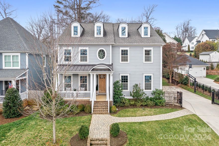 Perfectly situated in the Myers Park community, this home brings practical elegance in an ultra convenient location. 1.5 miles or less to K-12 schools, 2.5 miles or less to greenway, parks, shopping & dining. Crafted w/space in mind-  4 large bedrooms, 3.5 baths, bonus room & office. The open floorplan/great rm is the centerpiece of the home, filled w/natural light & hardwoods throughout. Dreamy kitchen w/marble counters, KitchenAid 6-burner gas range w/hood & convection oven, walk-in pantry w/custom shelving & kitchen island w/breakfast bar. Butler's pantry w/beverage fridge leads to formal dining. Dedicated office w/coffered ceilings & pocket doors. Spacious primary suite offers two separate vanities w/marble counters & new California closet.  Each secondary bedrm has walk-in closet & attached bath. Massive laundry room w/cabinets & drying rack, drop zones on both levels. Fenced backyard w/oversized Bluestone patio. 2-car side load garage w/220V outlet & remote entry, electric gate.