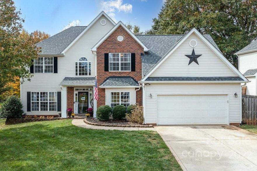 Everything you are looking for in a home.  As you step into this amazing home you will know right away every update was high end and done right.  Beautiful ceramic tile covers the entire main floor.  Recent Kitchen renovation includes granite counter tops, Italian stone tile backsplash, high end Samsung stainless steel appliances, painted cabinets and new pulls.  Popcorn ceilings where removed when the main floor was painted with neutral gray tones.  The upstairs bedrooms and bathrooms including vanities where just painted in October, 2022.  Ceramic tile, new light fixtures and faucets complete the upstairs bathroom looks.  Ceramic tile and high efficiency LG Washer and dryer complete the laundry room.  The roof was replaced in 2017 with IKO Lifetime shingles.  Sitting on a corner lot with the neighborhood pool, tennis courts and playground right behind it.  Wonderful active community with only 190 homes.  Just 20 minutes to Uptown, or 10 minutes to get your boat in Lake Norman!!!