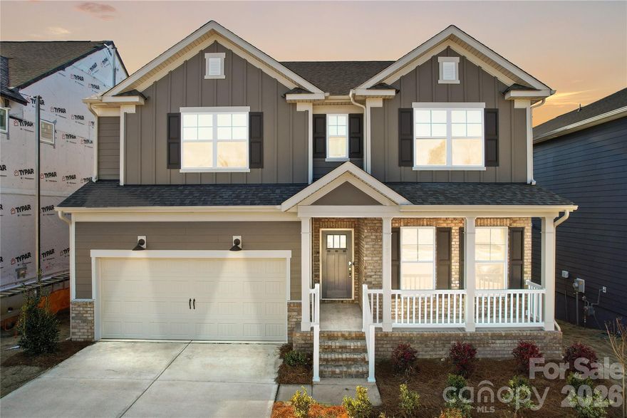 The open-concept Murphy floorplan makes family living and entertaining a pleasure, from the main-floor chef’s kitchen with large island and adjacent sun-filled gathering room and sun room to a formal dining room for special occasions. Upstairs, you’ll find a spacious multi-purpose loft perfect for family movie night or kids’ homework, plus a pampering Owners Suite and three additional bedrooms.  As added bonuses, this beautiful home comes with a full bedroom and bath on the main, with a partially finished basement below providing another bedroom and full bath along with a massive recreational room!