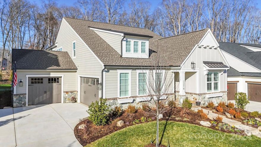 Stunning, timeless, authentic upgraded architecture in this beautifully appointed home! Impressive Outdoor Living space includes an inground pool, hot tub, putting green and cozy lanai with retractable-motorized screens, fireplace and heaters for year round  enjoyment! Boasts an open floor plan with a chef's dream kitchen and massive island. Home boasts 5 bdrms w/ ensuites, W/D in primary bedroom, a 2nd hook up on the upper level. A vast amount of flex space to suite your needs. An additional half bath on the main. Huge walk-in storage closet on the upper level. The craftsmanship and details in this home is unprecedented. B-Yard is fenced adorned with a lovely natural tree line for privacy. The putting green is state of the art.  Ideal location close to several golf courses, River Run, Birkdale & Northstone. Close to Davidson, Mooresville, Cornelius, Concord & Charlotte, I-77 & I-85. Short distance to Publix, restaurants, shops and more! Over $400K in upgrades added.