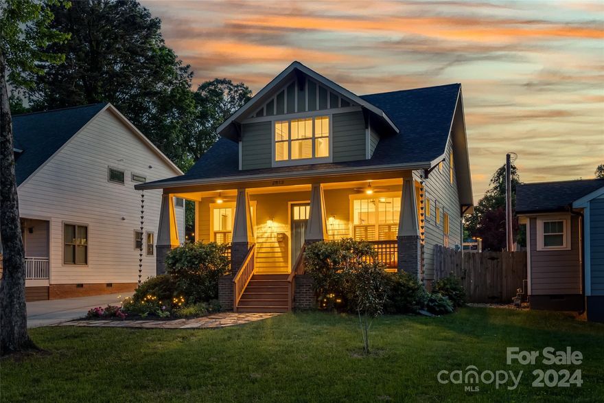 Must-see craftsman gem in Villa Heights! This 2016-built home offers 4 beds, 3 baths, spacious front porch and a vast back yard! Step into a beautiful open floor plan with great flow, while still providing designated spaces - the perfect combination for living and entertaining! Enjoy cozy evenings by the stacked stone fireplace admiring your oak hardwoods, quartzite countertops, and 10-foot ceilings. Outside, a brand-new stone patio and outdoor cedar shower await, with room for a pool! Pristine landscaping and storage sheds complete the picture for all your summer activities! Walking distance to coffee shops, light rail, restaurants, and all the vibrant NoDa neighborhood has to offer - plus just a 10 minute drive to Uptown Charlotte. Inquire for lender incentives. Welcome Home!