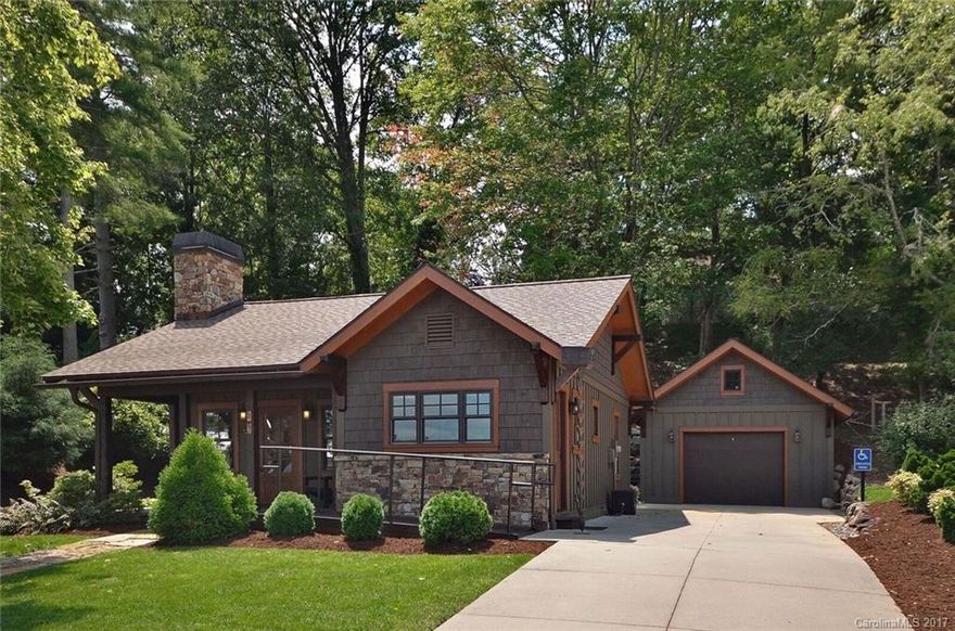 Charming, in-town bungalow that was completely remodeled by a local, custom builder used for private office.  Located in the popular downtown/King Street corridor w/Brevard Lumberyard shops, galleries & restaurant all within walking distance. Restored 1940s era house with top notch finishes inside & out incl hardwood floors, fireplace, covered front porch, kitchen w/custom maple cabinetry, granite and appliances. Tremendous landscaping with stone boulders and artificial waterfall. Sold "As Is".