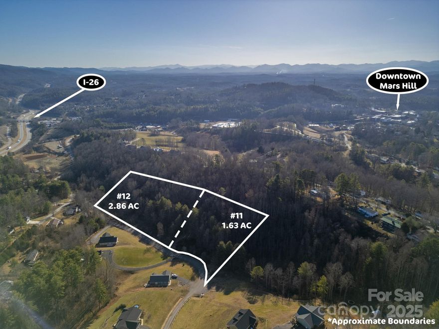 RARE 2.86-Acre Lot in Blackberry Cove Subdivision – A Beautiful Opportunity in Mars Hill, NC!

Don't miss this rare 2.86-acre lot in the sought-after Blackberry Cove Subdivision in Mars Hill, NC! Featuring a small stream, this property offers both privacy and potential for your dream home. The land is level with a gentle slope at the rear, providing a great canvas for building. Enjoy the serenity of this spacious lot, yet it's just a 3-minute drive to Mars Hill University, local shops, and restaurants. Downtown Asheville is also easily accessible. With natural gas and fiber optic internet available, you'll have modern amenities in a peaceful, rural setting. Plus, there are no HOA or road maintenance fees, giving you added freedom. This is a rare opportunity to own a large, private lot in a prime location—schedule a visit today and see the possibilities! Land/Home packages are available with the seller-call me today to inquire!