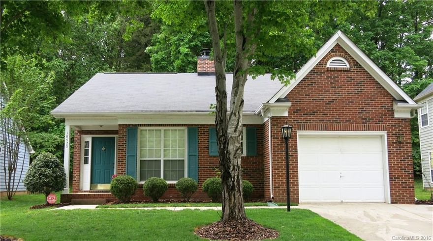 Classic Full Brick "Dollhouse" Ranch w/ 1gar. on a  private wooded lot near end of  quiet street. Roof 2009,HVAC 2014, SS Appl. 2014, WH 2012; new vinyl floor in laundry 2015. 14x17 GR w/Cath. Ceil; FP "As Is"....No known issues. Seller has never used. Atrium doors lead to nice private enc. patio; Cute kit fully equipped, ample cabinetry/storage and sunny Brk Rm; Gar w/ auto opener. Neighborhood Amenities; Warranty. This home has been lovingly maintained and will not last long. Better Hurry!