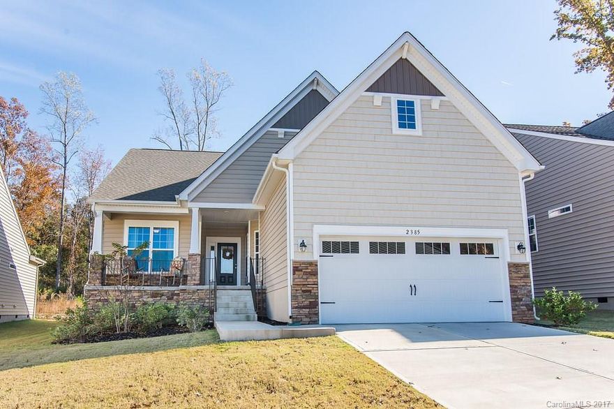 Popular Albany floorplan with master on main and 2nd bedroom on main. Upstairs boasts another bedroom with full bath and a huge loft area w/closet that could be used as extra guest space or entertainment space. Hardwood floors, granite counters, stainless appliances (gas range), huge island, gas log fireplace, office nook that opens to screened in porch, paver patio/sitting wall, flat backyard and wooded lot. The builder is out of lots to build this floorplan on!! Come see this beauty today!