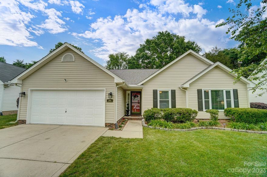 BACK ON THE MARKET AND PRICE IMPROVED $15,OOO Turn key split bedroom ranch plan in a highly desirable Steele Creek location. Recent improvements include brand NEW Carrier furnace/AC unit and MANY other items included in overall facelift of the home. Beautiful vinyl plank throughout - no carpet! Cozy living room is centered around the wood burning fireplace and offers vaulted ceilings. Kitchen has white cabinets and NEW lighting fixtures along with NEW LG stove and microwave. Freshly painted in a nice neutral grey tone. You will love the level and lush fenced backyard, with mature trees for shade and a stone firepit to enjoy year round. Fantastic location with so much to offer nearby. Park in walking distance with trails, basketball courts, baseball and soccer fields. Rivergate Center with shopping and restaurants is just 2.5 miles away. Lake Wylie and McDowell Nature preserve are minutes away. Close to uptown and the airport. Zoned for brand new Palisades High.