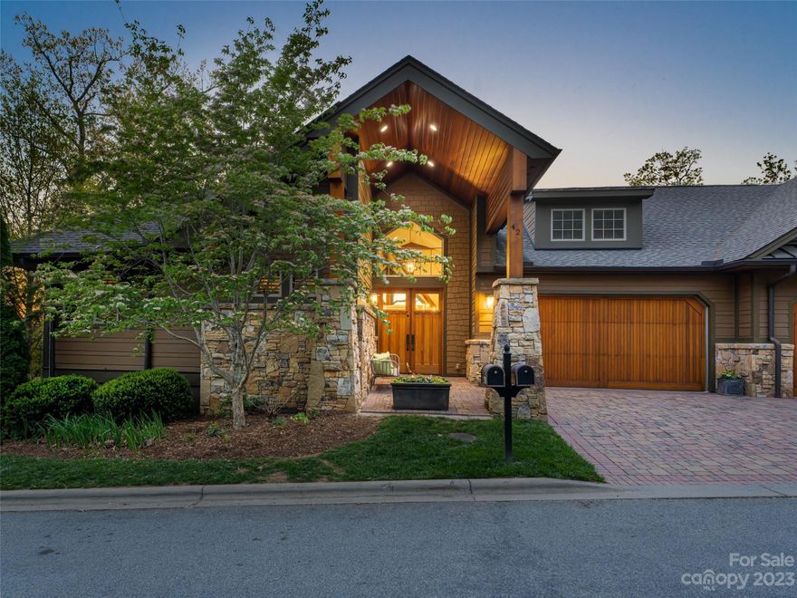 Stunning, light-filled, west-facing townhouse located in THE VIEWS on Reynolds Mt., North Asheville. Year round long range mountain views combined with  12 acres of "green space" behind home allowing backyard/deck privacy. Owners ARE PERMITTED to trim, limb up or remove trees on their property as long as an arborist is used to ENHANCE view.  One owner, meticulously maintained. Hardwood floors on main level:  LVP on lower level. One level living with Primary BR and Laundry Room on main level. Interior freshly painted; Terrace level work-out room plus Theater/Recreation/Game Room. Two large decks for entertaining.  Perfect as a lock-n-go or full time residence. 10 minutes to downtown Asheville; 5 minutes to Country Club of Asheville. Private hiking trails, Pavilion for private parties/socials. These homes rarely become available. NO SHOWINGS 5/3-5/17/23.  Owner having surgery.