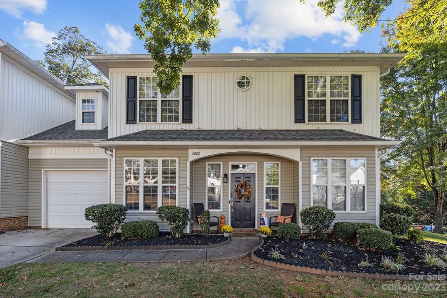 Homes Foor You presents 3802 Fern Run Court. If you are looking for a turn-key townhome with plenty of space, LOOK NO FURTHER! This picture-perfect home has been renovated and meticulously kept - and now ready for new owners! Bamboo floors installed 2020. New carpet in primary bedroom 2021. Stairs/Railing upgraded 2021. Kitchen remodel complete in 2020 - Refinished cabinets, tile backsplash added, quartz countertops installed, new Whirlpool appliances (that convey!!) Patio extended (2019) and railing added (2021). New HVAC & Furnace 2020. New roof 2020. New gutters and downspouts 2020. Gutter guards installed 2021. The upgrades list isn't the only impressive thing about the home - just wait until you see this one in person! With FOUR bedrooms, primary on main, and TWO flex spaces, upstairs and downstairs, this home is sure to offer the space you need! Located conveniently to 1-77 and a quick drive to Uptown Charlotte. This place has it all. Schedule a tour & come call this place HOME!