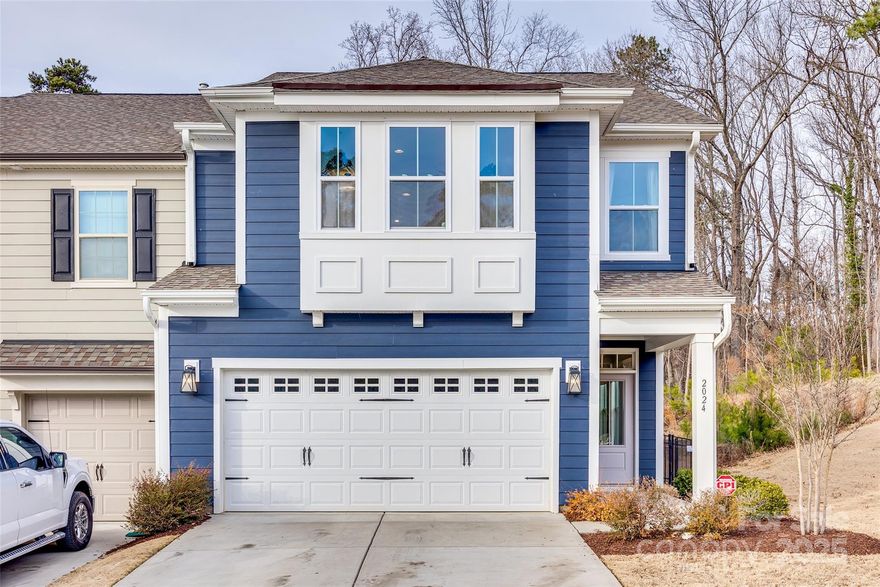 Welcome to 2024 Suttonview Road! This townhome warmly greets each passerby as it's the first in view upon entering Mason's Bend. Built as the fully featured townhome model, it was designed with many upgrades providing immense enjoyment, relaxation, while being in an upscale neighborhood. The open floor plan provides plenty of great natural lighting along with the warmth provided by the pendulum/can lighting throughout! Peering over the open floor plan, you'll notice the gorgeous kitchen with quartz countertops that meshes perfectly into the living room with fireplace. Upstairs you'll find a large Primary Bedroom with many windows for ample lighting. The Primary Bath features dual vanities, an oversized shower, and custom built-in cabinetry in both walk-in closets. Outside, enjoy the newly installed grill on the patio. Enjoy the incredible amenity center with 2 pools, a top-notch fitness center with multiple indoor/outdoor gathering areas, & walking trails. Schedule a showing today!