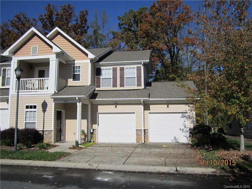 Desirable end unit w/ 2 car garage in gated community. Move in ready home features an updated kitchen w/ recessed lighting, stainless steel appliances, lrg pantry, and plenty of cabinetry. Kitchen opens to natural light filled great room with gas fireplace. 2nd floor includes a spacious master w/ walk in closet, 2 bedrooms, terrace off the third bedroom, and laundry. New paint and floors. Close to all community amenities. Private wooded backyard, close to shops, hwy access, and more. A must see!