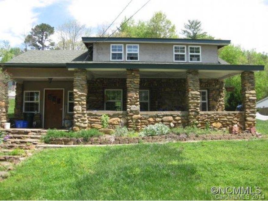 Appalachian Stone Mountain House with all the charm and quirks of the 1930's (yes, this means low ceilings and small rooms), with modern conveniences.  Brand new gas stove, city water and sewer, and new vinyl double pane windows. Well maintained and currently used as a rental generating $14,000+/year.  3BR, Den, study and finished attic with window. LA must accompany showings, 24 hour notice.