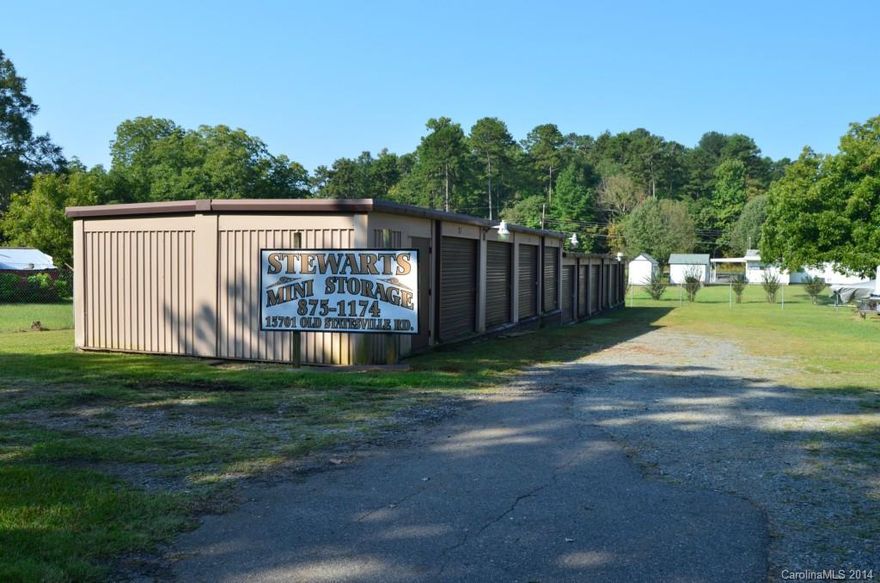 NEW PRICE!! Mini Storage Facility Close to Downtown Huntersville and Many Neighborhoods! 20 10x10 Units Plus 15 Outside Spots! Currently Has 90% Rented on Month to Month Basis! Hwy/Commercial Use Option! Units in Good Condition for Age! Great Business Opportunity in Awesome Location!