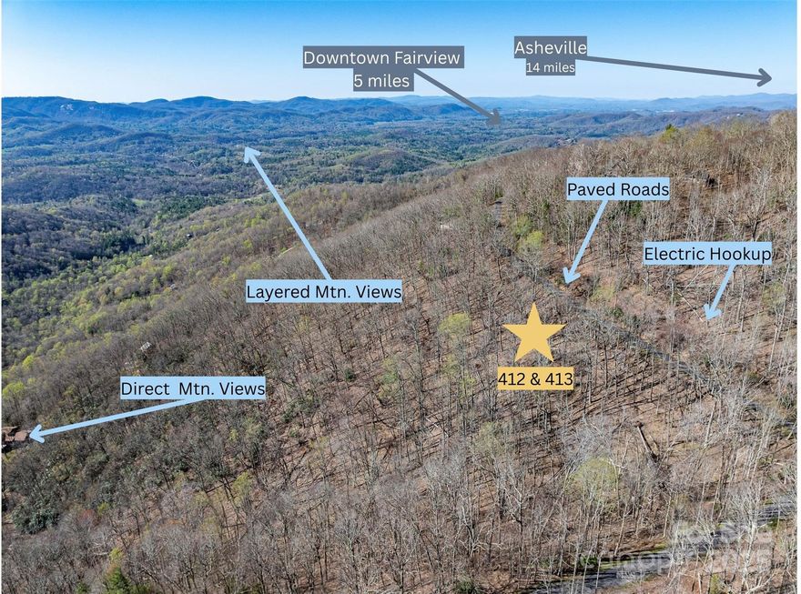 Two combined lots totaling 6.18 acres of east-facing mountain land in one of North America’s most biodiverse ecosystems! Located just 14 miles from downtown Asheville in a mature, large-lot community with over 700 acres of preserved natural beauty. Less than 15 minutes to groceries and dining, and under 25 minutes to a full-service hospital. The land features old-growth trees, native flora, natural rock formations, and borders the peaceful Trantham Creek. Enjoy paved road access lined with Mountain Laurel and Rhododendrons, shared walking trails, mountain views, and accessible electricity. Breathe in the crisp air and experience the quiet rhythm of mountain life—without sacrificing convenience. STR not allowed; some HOA restrictions apply. A rare opportunity to build your dream retreat or invest in a serene slice of Appalachia.