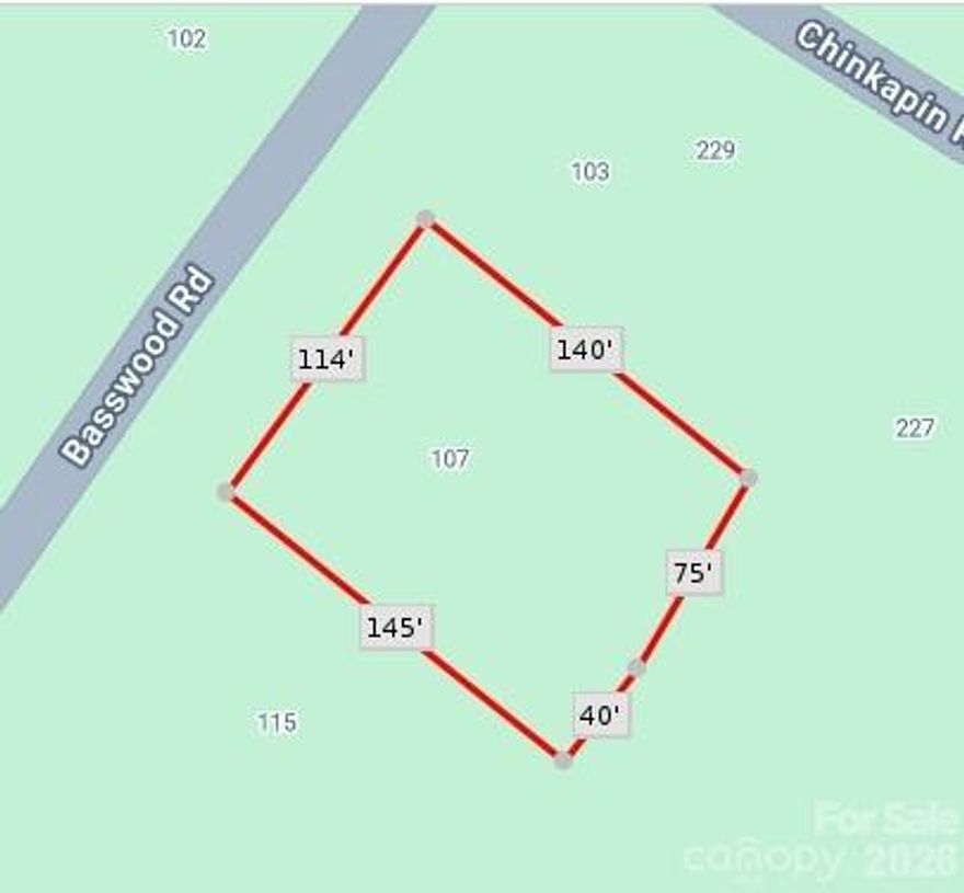 Welcome to easy lake living in the Carolina Forest community on Lake Tillery. This .37-acre lot at 107 Basswood Rd offers the perfect spot to build your getaway or forever home, tucked away in a quiet, private setting. Included with lot is access to the pool house, camp ground, a boat slip.

Enjoy peaceful surroundings, fresh air, and laid-back days on the water—whether it’s fishing, boating, or just soaking in the view. If you’ve been dreaming of a little slice of lake life, this one’s calling your name.