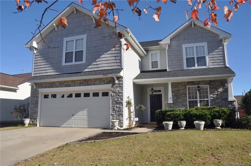 Well maintained 2 story home in Ballantyne. Close to great schools, shopping centers and restaurants. Large private fenced yard with several amenities. Large kitchen with upgraded cabinets, open to breakfast area and cathedral ceiling family room. Additional bedroom and full bath on main floor. Master bedroom with tray ceiling on second level with walk in closet, great bedrooms. Roof (30 year warranty) replaced in 2014. Community pool, playground, and recreation area. Must see.