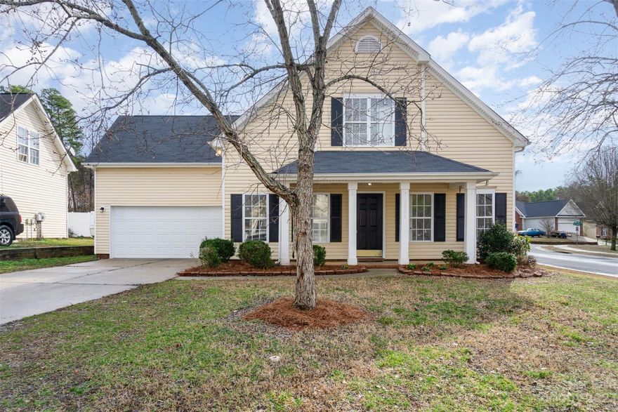 Enjoy the perfect blend of comfort and style in this fully renovated 4-bed, 2.5-bath home conveniently located near I-485 and I-77. The main-level primary bedroom offers an oversized closet and en suite bath. The kitchen is a culinary haven, boasting granite countertops and new appliances with plenty of storage and views into the living room and den. Located upstairs are the secondary bedrooms which are generously sized, provide ample space for personalization and comfort. Enjoy the spacious backyard of this corner lot home and entertain family and friends or enjoy a peaceful morning coffee. Updates including a new roof, HVAC, furnace, fence, and fresh paint to showcase the thoughtful enhancements made to this home. This move-in-ready home is not just about spaces; it's about creating a lifestyle that balances comfort and modern living. Don't miss the chance to make this house your home!