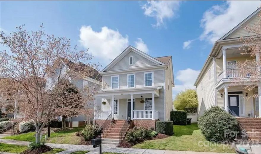 Stunning 3 bedroom, 2 1/2 bathroom home recently UPDATED, in the desirable Douglas Park neighborhood. Large rocking chair front porch!!! Spacious living room with gas fireplace leads to the dining area and open kitchen with stainless steal appliances. Large windows bring in a LOTS of natural sunlight! Upstairs boasts a large master suite and master bathroom with dual sinks, garden tub and shower. Two additional bedrooms and full bathroom complete the upstairs. NEW 2022 Roof, NEW Garbage disposal. Fenced in backyard with stone accented landscape. Walking distance to park and soccer fields. Conveniently located to all of the amenities Huntersville and Lake Norman have to offer! Less than 30 minutes to uptown Charlotte and the Charlotte airport. This home is a MUST SEE!!!