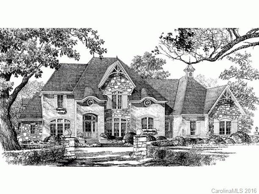 Stunning, Quality and Custom French Country New Construction with 3+ car garage on .71 acre lot down a long driveway off Sharon Lane!  LOCATION!  PRIVACY!  Curved Staircase in Foyer! Gorgeous Master Suite w/ access to unbelievable covered porch! Gourmet Kitchen open to Family and Vaulted Keeping Room! All BRs with direct bath access! 7' Pantry! Built-ins in Drop Zone!  Butlers Pantry! Walk-in Attic space can be finished! Many Bells and Whistles! Words can't describe how nice this home will be!