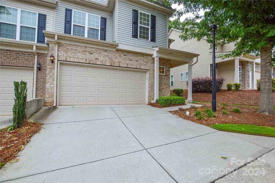END Unit– 3 Bed, 2.5 Baths townhome – South Charlotte Gated Community!
 The open floor plan features a great room and kitchen with granite countertops, upgraded cabinetry, fresh paint, a spacious pantry, and stainless steel appliances. Elegant 5-inch hardwood floors and recessed lighting enhance the kitchen and living areas. A private patio offers tranquil views of the wooded backyard.
Upstairs, a cozy versatile loft is perfect for a seating area or home office. This level also includes two spacious secondary bedrooms and a convenient laundry room. The primary bedroom is highlighted by a tray ceiling and a large walk-in closet.

Community amenities include a fitness center, clubhouse, swimming pool, playground, dog park, and greenway access. Located just 20 minutes from downtown Charlotte, 17 minutes from Ballantyne, and 5 minutes from the light rail station, this home is also close to the airport and local breweries, with SouthPark Mall just minutes away.