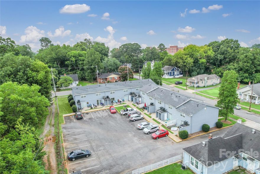 The property is in a prime Downtown Rock Hill location, one block from Winthrop University and The Thread, surrounded by new development. All floor plans are 1,164 sf townhomes with 2 bedrooms and 1.5 bathrooms. Current ownership invested $150,000 into capital improvements since 2020, including renovations to 9 of 11 unit interiors. Roofs and most HVACs are new. There is an existing FNMA loan which is assumable to incoming buyer with the following terms: $1,214,000 loan amount, 5.5% fixed rate, IO until April 2028, then P&I payments at 30 year amortization until April 2033.

Call 704-274-1830 for more details.