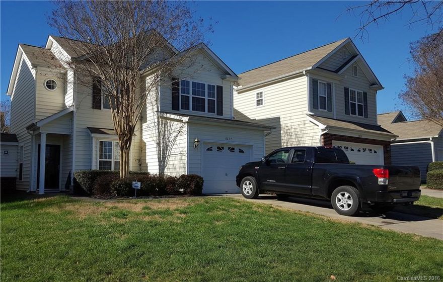 Charming townhome with Contemporary layout in a quiet, desirable University City Community.  The homes Architectural design has arched entryways, hardwood floors and a bright and airy Great Rm w/gas fireplace and media niche.  Gourmet eat-in kitchen, spacious bedrooms and a Private patio. Community has a pool and is conveniently located to both interstates, Northlake Mall, UNCC and future light rail line.  Feels like home!  QUALIFIES FOR UP TO $7,500 HOUSE CHARLOTTE DOWN PAYMENT ASSISTANCE!