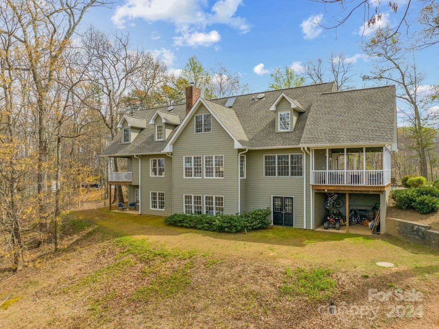 An amazing opportunity minutes from Landrum and Tryon! The theme of 430 Glenolden Drive, with deeded access to Lake Lanier, and a majestic view begins with the words, “If you can dream it up..”. Whether for the ever-evolving family, multi-generational living, a home business or even small scale hospitality, this home will accept any lifestyle you give it. The living area is open and flowing. The Holiday meal ready-kitchen and dining area are located just inside a covered porch that will surely be a favorite spot. The main level also has a primary bedroom with a covered balcony. Upstairs is an open loft, two ensuite bedrooms and another bed/bonus room. The basement provides a large rec room, huge storage space and a 2nd living quarters with its own entrance, full bath and bedroom. All this on 5.43 acres of meadow and forest with a view; whose power to inspire awe is as timeless as the mountain you will witness it from! Ask about the additional land available and don’t miss your chance!
