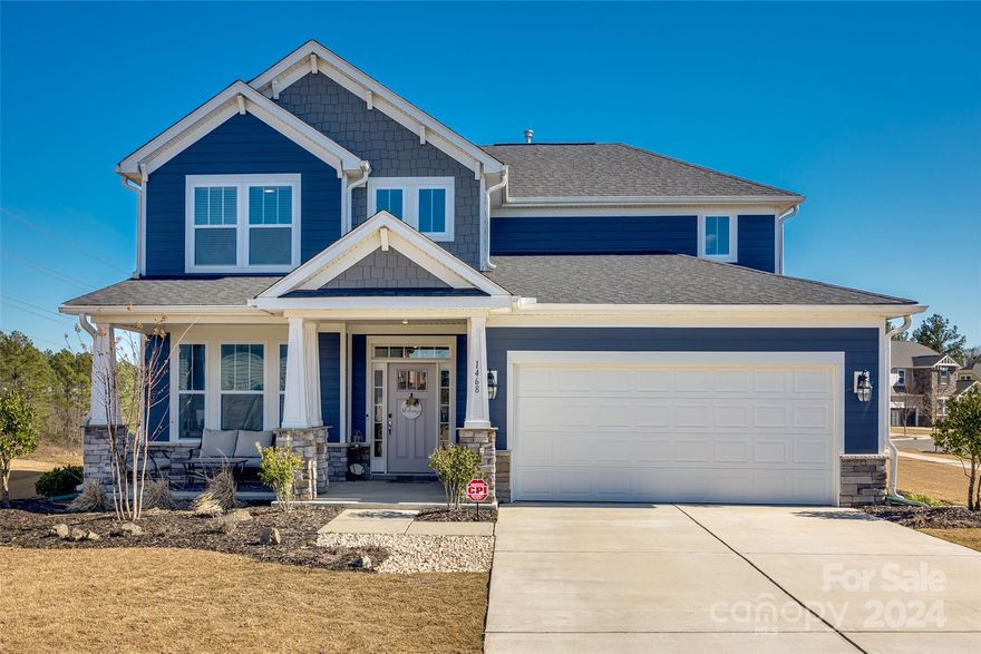 This home is located in the highly desirable Paddler's Cove neighborhood. Positioned on a large corner lot near the neighborhood rentention pond, this home offers a partial view of the serene Lake Wylie! The spacious kitchen features tons cabinet space. A newly added screened porch provides a versatile space for year-round enjoyment. A large bonus room upstairs is equipped with double doors, and can easily be converted into a fifth bedroom, while a dedicated office space downstairs offers convenience for remote work or study. This sought-after area is renowned for its award-winning schools and low SC taxes. Residents have access to a wealth of community amenities including the a clubhouse, playground, two community pools, field day park, pickleball courts and more. Discover lakeside living in this stunning home!