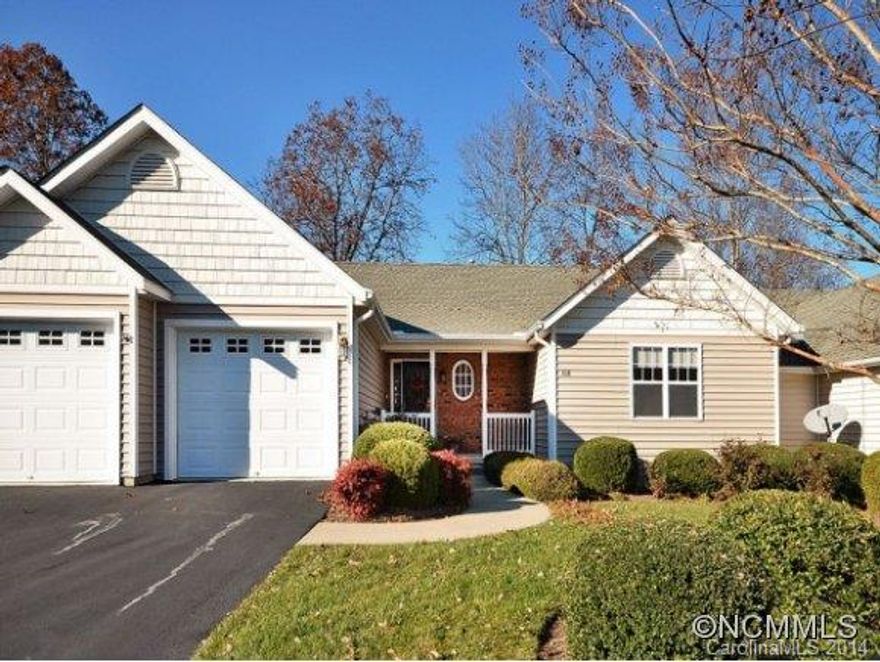 This low maintenance, one-level home, between Hendersonville and Historic Flat Rock is close to shopping, entertainment and medical. Vaulted ceilings in great room, kitchen and sunroom give a very spacious feel. Hardwood floors in foyer, great room and kitchen add an upscale appearance. This 3 bedroom, 2 bath, 2-car garage home is move-in ready with Home Warranty included. Radon & Home Inspection completed. Sunroom not counted in square footage.