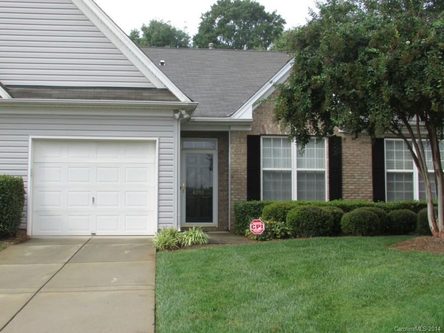 OWNER OCCUPANT ONLY.  Spacious 2 bedroom townhome.  3rd room can serve as office, media room, study. One owner since 2003. Large window looks out onto patio and back yard.  Inviting master bedroom can accommodate large furniture.  Separate bathtub and shower.  Cook your favorite recipes in this spacious kitchen!   Separate dining area.  Refrigerator, washer and dryer convey with property.  Contact Bliss Green @ Regions Bank 704-890-4866 for pre-qualification if needed.