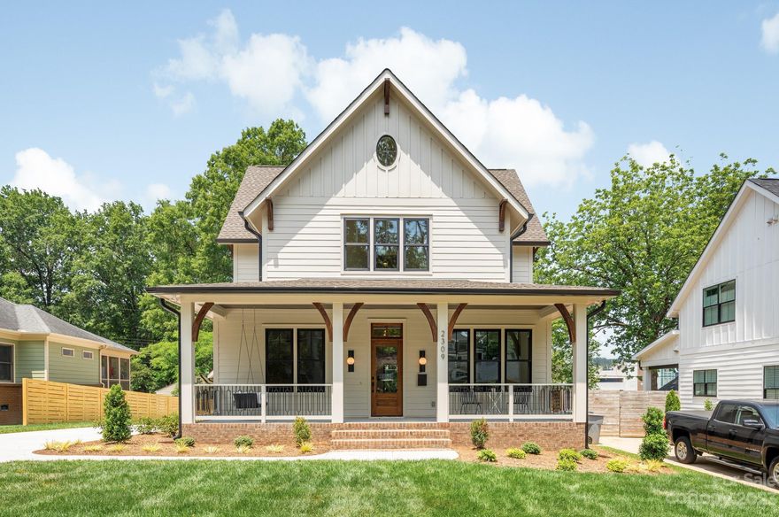 THR Design Build has done it again.  Beautiful new construction in Villa Heights.  10' ceilings on main and 9' up.  Gourmet cook's kitchen with island. Walk-in pantry with open shelving and an appliance counter. Spacious great room, and a beautiful dining space which opens up to a relaxing covered back porch. 
Drop zone and a full laundry room, with sink, on the main floor.  Main floor also has a guest BR, full BA and office.
Large and elegant primary suite is on the second floor.  Vaulted ceiling, walk-in closet and gorgeous bathroom with freestanding tub. 2nd floor also includes a huge bonus room with vaulted ceiling.
Detached 2-car garage, and beautiful landscaping with a wooden privacy fence enclosing the back yard.
And you can't beat the location. A short walk to nearby favorites such as Cordelia Park, Amelie's, Rhino Market and Free Range Brewing.  Come check it out.  You'll be glad you did.