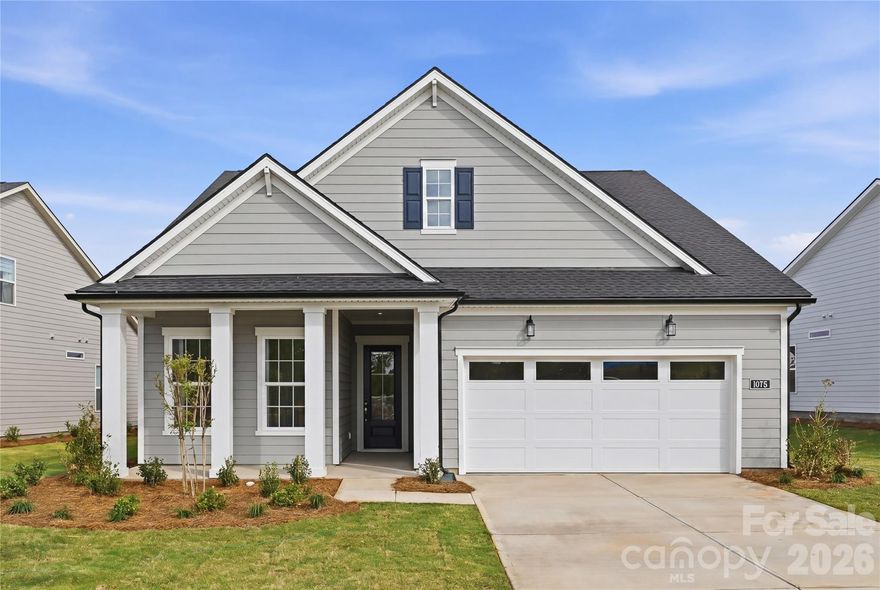 Designer selected features in this MOVE IN READY home! Exceptionally priced! From the moment you enter, the Dilworth makes an impression. The airy foyer and hallway reveal a sizable flex room, and views to the expansive great room and casual dining area with covered patio. Highlighting the well-appointed kitchen are a large center island with breakfast bar, plenty of counter and cabinet space, a roomy walk-in pantry, and convenient workspace. The superb primary bedroom suite is complemented by a generous walk-in closet and a serene primary bath with a dual-sink vanity, a large luxe shower with seat, linen storage, and a private water closet. The secondary bedroom features a sizable closet with shared hall bath. Additional highlights include a convenient everyday entry, a centrally located laundry, and plenty of additional storage. Fabulous clubhouse house opens May 16th, featuring 5 pickleball courts, tennis, bocce, pool, outdoor spa, fitness center and so much more! Prices subject to change.