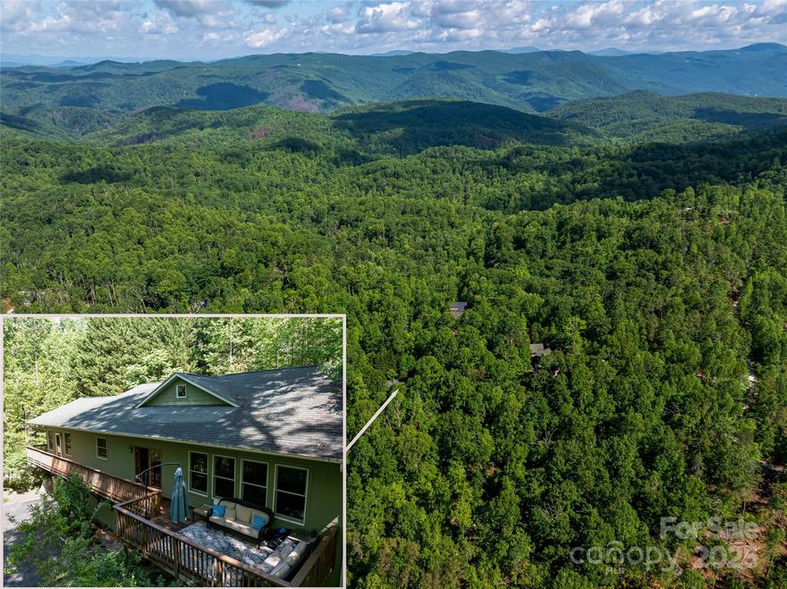 Tucked away on a private road in the desirable Rixhaven community, 75 Cougar Lane offers the perfect blend of seclusion, space, and thoughtful design. This spacious 4,282 sq ft home sits on 1.45 wooded acres and features an open floor plan with hardwood floors, soaring ceilings, and abundant natural light. The main level boasts two bedrooms with en-suite baths, a powder room, a cozy living area with gas fireplace, and a chef’s kitchen with granite countertops, island, and black stainless-steel appliances. Upstairs, a flexible loft area is ideal for a home office or library. The fully finished walk-out lower level includes two large rooms with full baths—perfect as guest suites, media rooms, or studios—plus a charming art space. Enjoy peaceful mornings on the deck surrounded by nature, with easy access to charming downtown Saluda, yet immersed in peaceful seclusion. A rare find offering privacy, functionality, and timeless mountain charm.