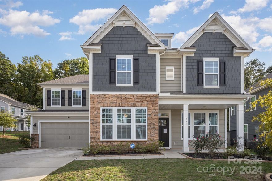 Quick close possible. This lovely home in the Cypress Point community has so much to offer!  Boasting 5 full bedrooms, 4.5 bathrooms.  If you love entertaining, this one has it all for you! Open concept floorplan. Kitchen and bathrooms have granite countertops, stainless steel appliances, gas cooking stove, gas fireplace, LVP in main areas. Office with double doors for privacy, two dining areas, large pantry plus tankless water heater.  Your upstairs has an enormous bonus room.  Primary bedroom has trey ceiling. Primary bath has standup shower, tub, double vanities, and large walk in closet! Your upstairs laundry room has lots of space with cabinets. Separate large linen closet. Long driveway and two car garage. Backyard is fully fenced in.  Within minutes of the Lake Wylie Marina, restaurants, shops and much more.  Community offers swimming pool, gym, rec and barbecue picnic area.