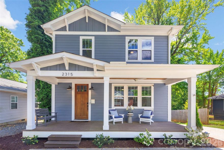 Welcome to 2315 Dundeen Street, a lightly lived-in craftsman-style custom home in Charlotte’s historic Washington Heights neighborhood. Built for today’s lifestyle, this four-bedroom, 3.5-bath residence features an open floor plan, hardwoods throughout, designer finishes, and a bright, effortless flow for entertaining or everyday living. The detached two-car garage adds rare convenience with an EV charger, while the fenced backyard creates a private outdoor escape for pets, play, grilling, or relaxing. Set just minutes from Uptown Charlotte, this location delivers the best of neighborhood living with fast access to the energy of Center City, Johnson C. Smith University, the Historic West End, Wesley Heights, and Camp North End’s growing mix of restaurants, breweries, art, events, shopping, and creative office space. The nearby CityLYNX Gold Line streetcar connects the west side through Uptown and into Elizabeth, with future transit plans continuing to strengthen this corridor. Enjoy easy access to local favorites, nightlife, parks, coffee shops, and major commuter routes while being tucked into one of Charlotte’s most exciting areas for growth and redevelopment. Stylish, functional, and incredibly well-located, this home offers modern construction with real neighborhood character.