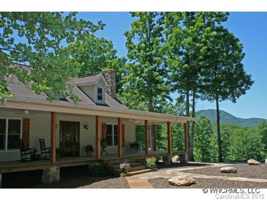 SEE VISUAL TOUR! UNIQUE for Lake Lure: Almost 8 acres, perfect for horse farm! PHENOMENAL DECOR in this 2822 sf, 3 BR 2.5 BA IMMACULATE home in a very private setting with incredible views and a CREEK! Features include F/P, hardwood floors breakfast bar, billiard room, family room, deck, wrap around porch, BARN, pergola, meditation deck, includes TPin 160480, 1620475, 1620477. Seller licensed NC broker & related to listing broker.
